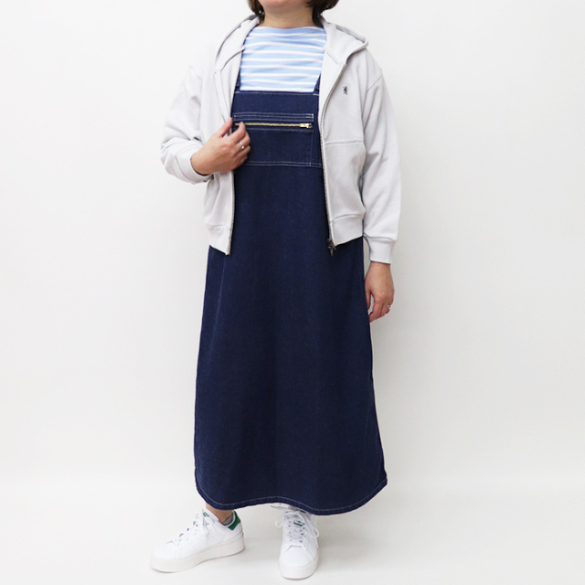 DANTON ダントン レディース カツラギコットン サロペットスカート