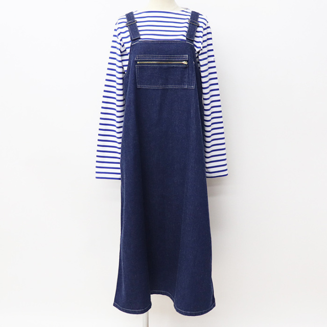 DANTON ダントン レディース カツラギコットン サロペットスカート