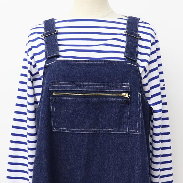 DANTON ダントン レディース カツラギコットン サロペットスカート