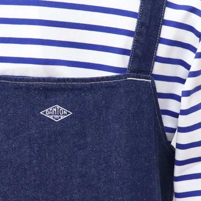 DANTON ダントン レディース カツラギコットン サロペットスカート