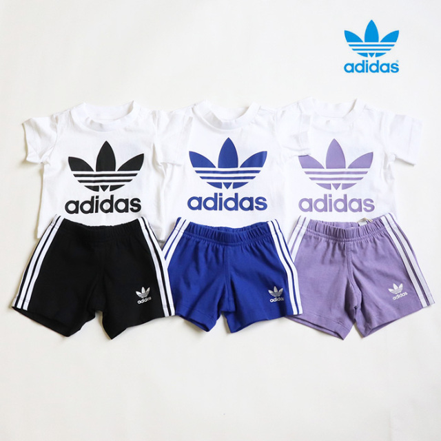 adidas Originals アディダス オリジナルス ベビー キッズ トレフォイル ショーツ Tシャツ セット TREFOIL