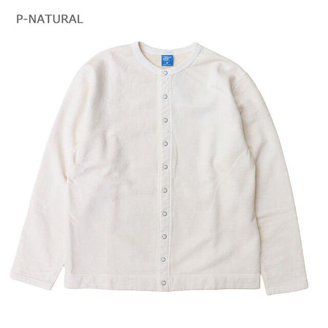 Good On グッドオン スウェット クルースウェットカーディガン GOBW1711/P-NATURAL