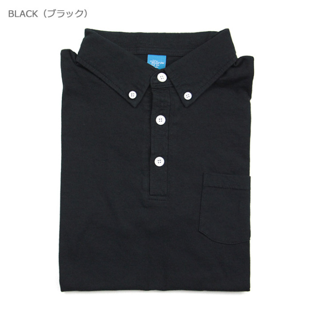 M GoodOn グッドオン　ポロシャツ 半袖 GOOD ON 日本製　ブラック GOOD ON グッドオン【SALE20%OFF】半袖ボタンダウンポロTシャツ