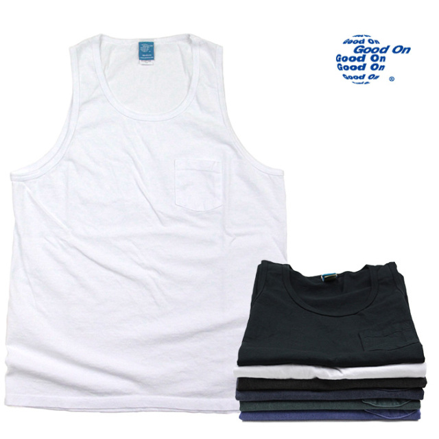 Good On グッドオン ポケットタンクトップ GOST1104