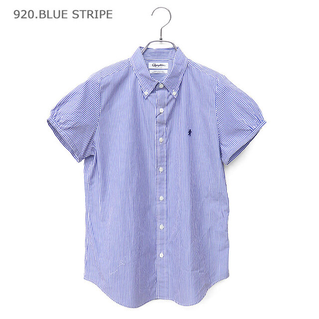 Gymphlex ジムフレックス レディース コットン フレンチスリーブシャツ GINGHAM GY-B0242MGG STRIPE GY-B0242MGS
