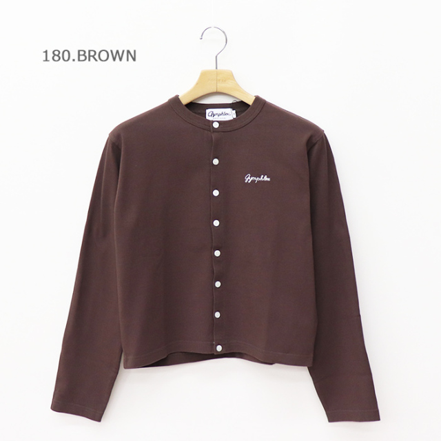 Gymphlex | コットン 長袖ショートカーディガン WOMEN GY-C0367 SCT