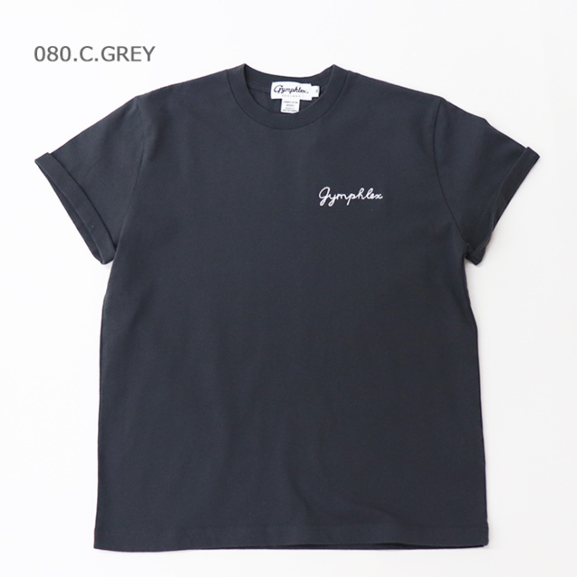 Gymphlex ジムフレックス レディース 半袖ロゴ刺繍Tシャツ GY-C0446 COM