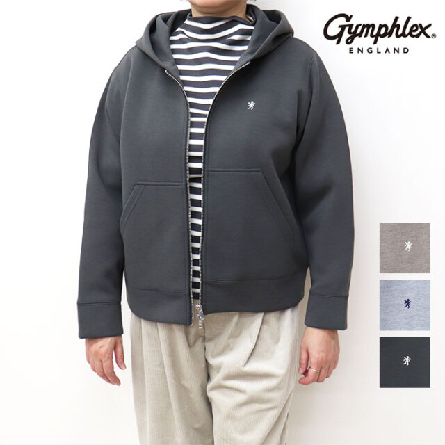 Gymphlex ジムフレックス ダンボールニット ジップフード