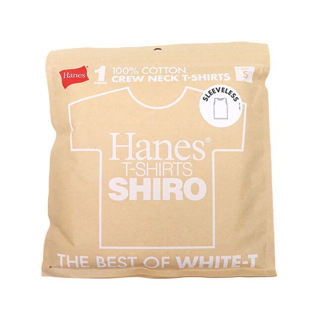 Hanes T-SHIRTS SHIRO ヘインズ Tシャツ シロ スリーブレスTシャツ HM3-D201
