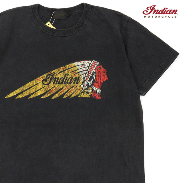 Indian Motorcycle インディアンモーターサイクル PIGMENT DYE T-SHIRT