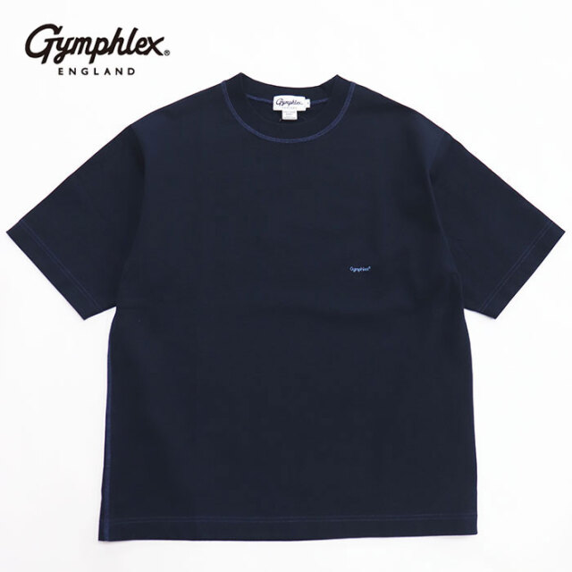 【SALE セール 20％OFF】Gymphlex ジムフレックス メンズ ロゴ刺繍 半袖ビッグTシャツ MEN J-9271HWJ