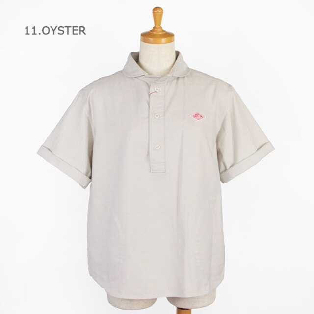 Danton ダントン シャツ レディース 半袖プルオーバーワークシャツ オックスフォード Jd 3565yox