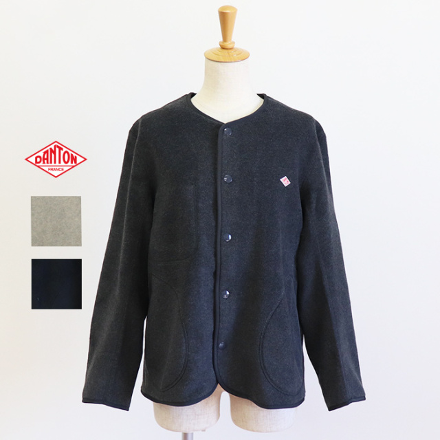 DANTON ダントン レディース フリース カラーレスジャケット WOMEN JD-8911