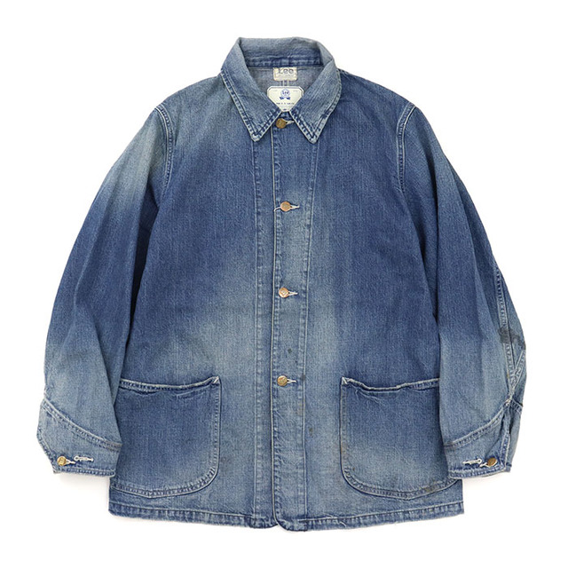 Lee リー ジャケット VINTAGE LOCO JACKET ビンテージロコジャケット DUNGAREES LM7320 ストライプ 200 淡色ブルー 246