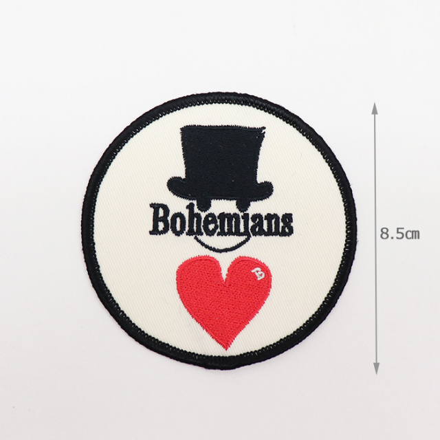 Bohemians ボヘミアンズ ラブ&ハット スマイルアイロンパッチ LOVE&HAT