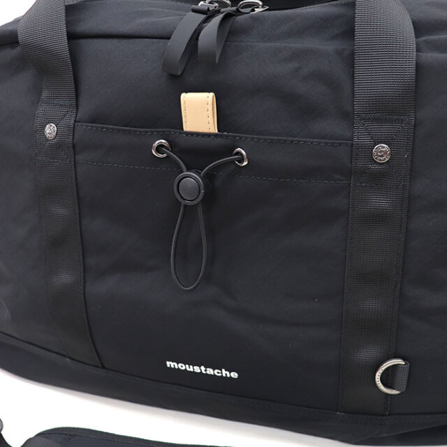MOUSTACHE ムスタッシュ ボストンバッグ シワ加工ナイロン MEG-4433
