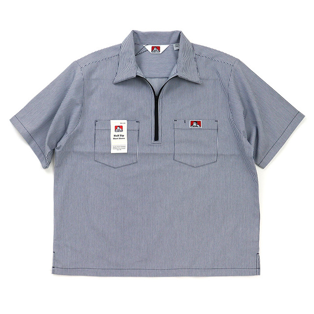 BEN DAVIS ベンデイビス ハーフジップ 半袖ワークシャツ ND-26580025