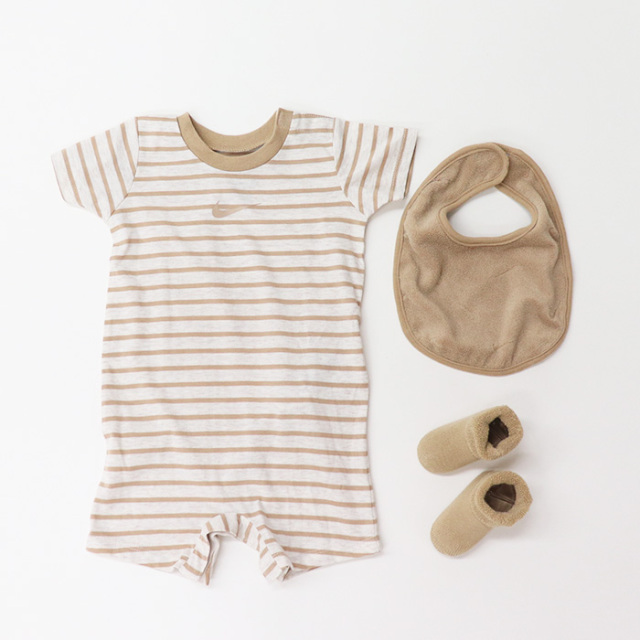 テディロンパースセット NIKE ナイキ ベビー NHN 3PK TERRY ROMPER SET ロンパースセット