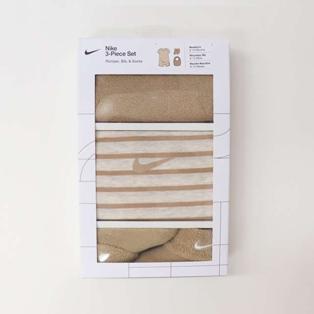 NIKE ナイキ ベビー NHN 3PK TERRY ROMPER SET ロンパースセット NN1253-W67