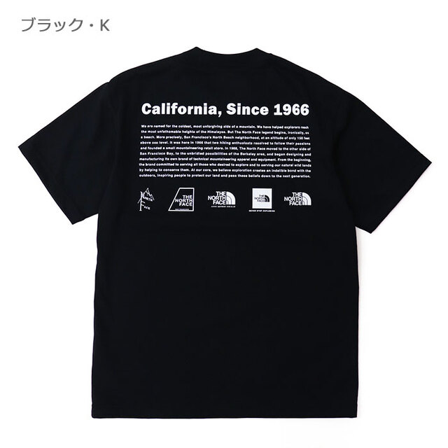 THE NORTH FACE ザ・ノース・フェイス Tシャツ ショートスリーブヒストリカルロゴティー NT32407/ブラック・K