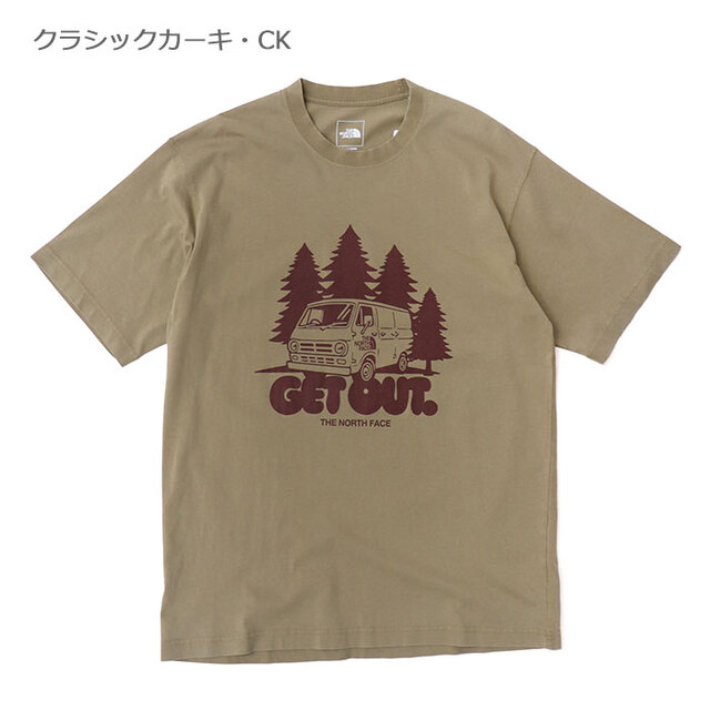 THE NORTH FACE ザ・ノース・フェイス Tシャツ ショートスリーブゲットアウトティー NT32642/クラシックカーキ・CK
