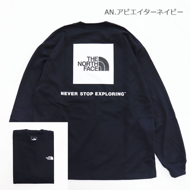 The North Face ザ ノースフェイス メンズ 長袖tシャツ ロングスリーブバックスクエアロゴティー Nt131