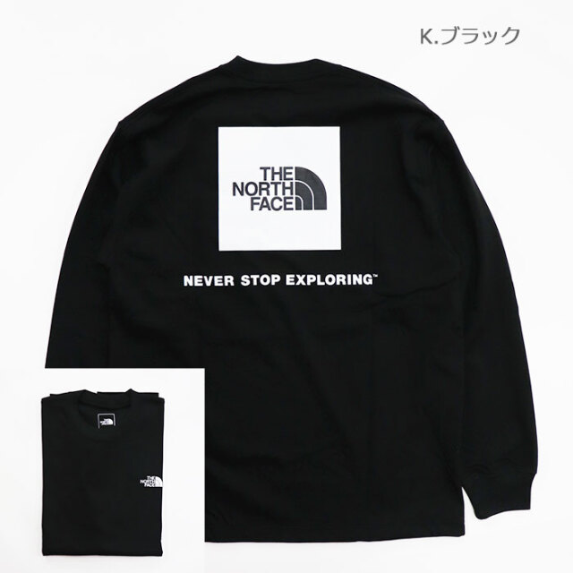The North Face ザ ノースフェイス メンズ Ls Back Square Logo Tee ロングスリーブバックスクエアロゴティー 長袖t シャツ Nt131