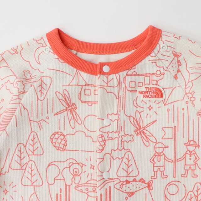 THE NORTH FACE ザ・ノース・フェイス ベビーロングスリーブロンパース＆2Pビブ（ベビー） NTB82402