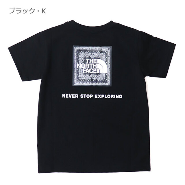 THE NORTH FACE ザ・ノース・フェイス キッズ ショートスリーブバンダナスクェアロゴティー NTJ32546