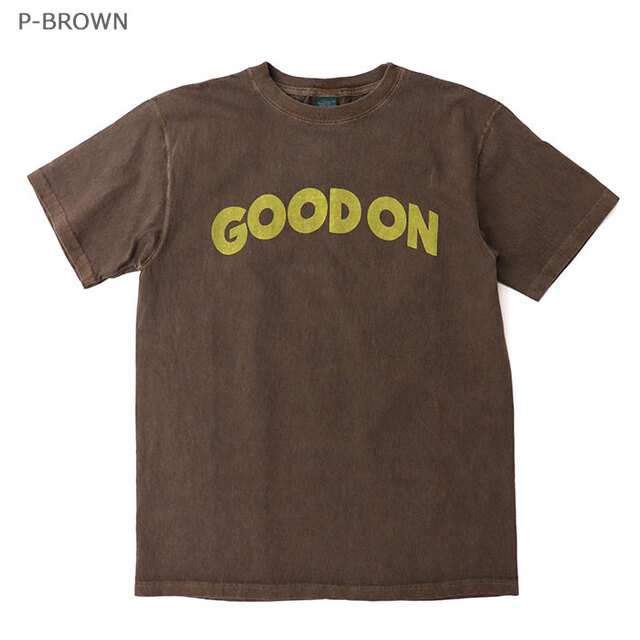 Good On グッドオン 半袖Tシャツ GOOD ON アーチロゴショートスリーブＴシャツ OLSS1171P/P-BROWN