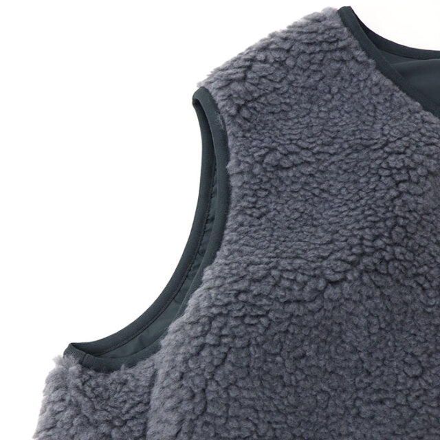 ORCIVAL オーシバル レディース ボアフリース ノーカラーベスト OR