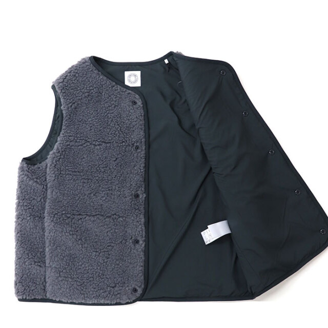 ORCIVAL オーシバル レディース ボアフリース ノーカラーベスト OR