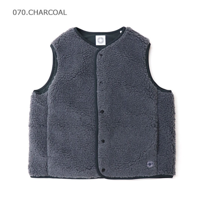 ORCIVAL オーシバル レディース ボアフリース ノーカラーベスト OR