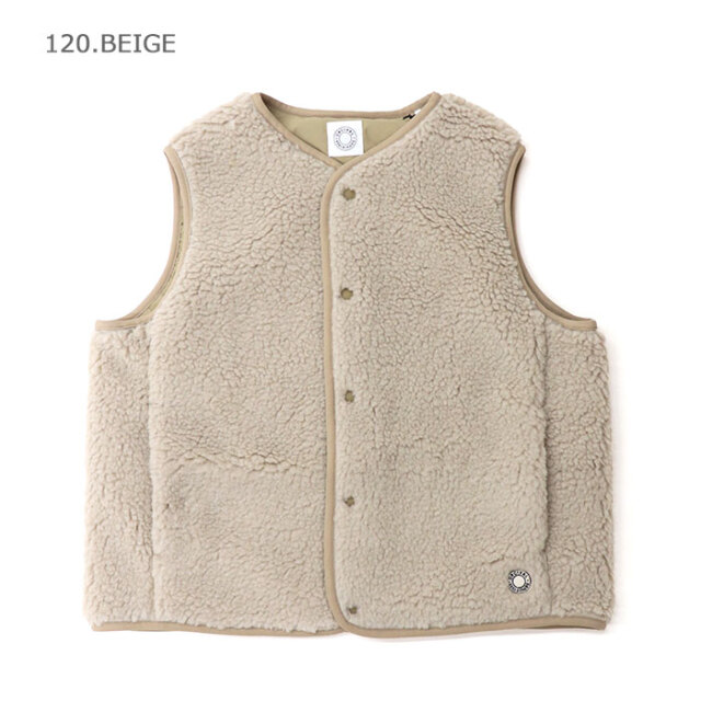 ORCIVAL オーシバル　ボアベスト　サイズ4 ORCIVAL オーシバル レディース ボアフリース ノーカラーベスト OR