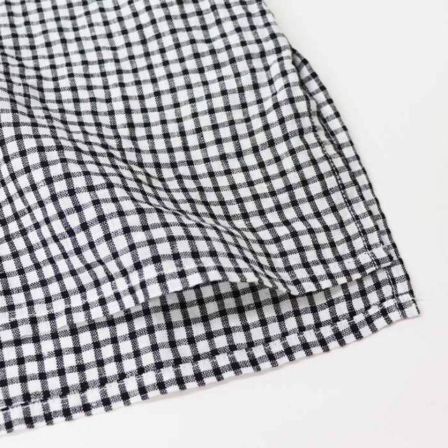 ORCIVAL オーシバル レディース リネンプレイドボートネックプルオーバーシャツ WOMEN OR-B0260