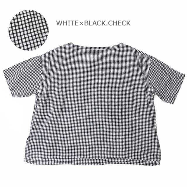 ORCIVAL オーシバル レディース リネンプレイドボートネックプルオーバーシャツ WOMEN OR-B0260