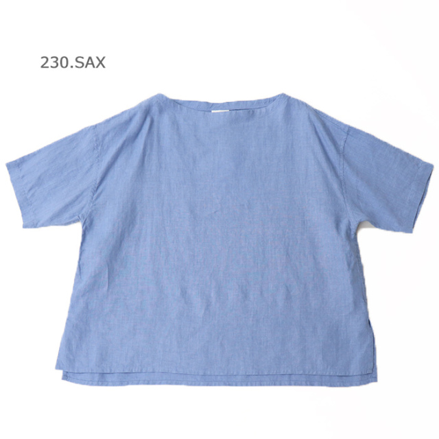 ORCIVAL オーシバル レディース リネンプレイドボートネックプルオーバーシャツ WOMEN OR-B0260