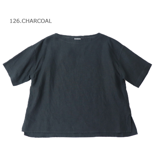 ORCIVAL オーシバル レディース リネンプレイドボートネックプルオーバーシャツ WOMEN OR-B0260