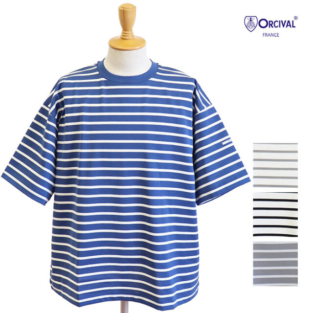 ORCIVAL オーシバル メンズ ワイドクルーネックTシャツ MEN OR-C0226MER