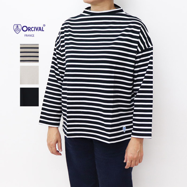 ORCIVAL オーシバル レディース ハーフスリーブ　ワイドプルオーバー Tシャツ OR-C0374 BFJ