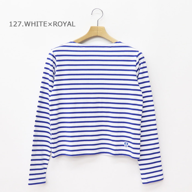 ORCIVAL オーシバル コットン ボートネック長袖Tシャツ WOMEN OR-C0414 BFJ