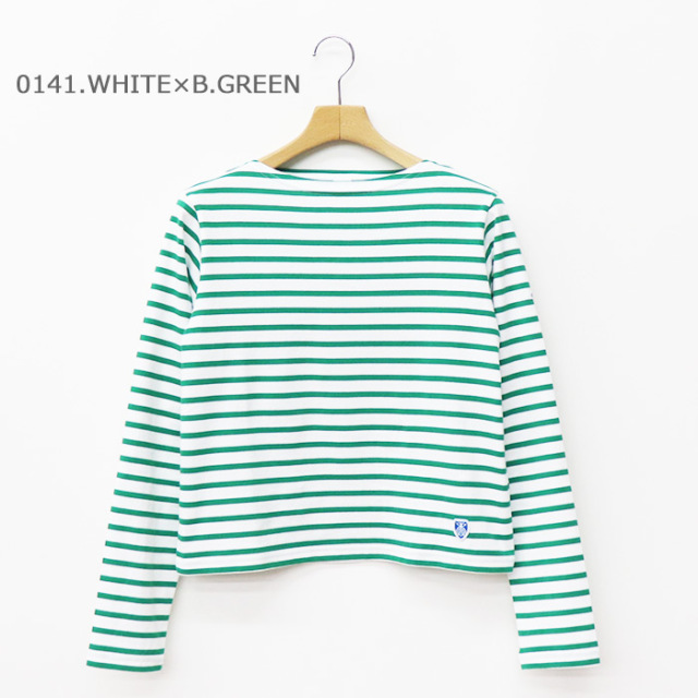 ORCIVAL オーシバル コットン ボートネック長袖Tシャツ WOMEN OR-C0414 BFJ