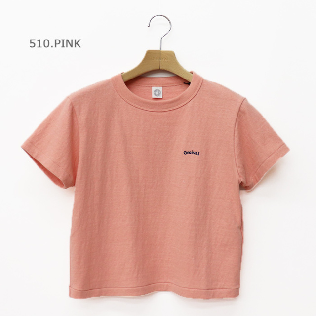 ORCIVAL オーシバル レディース 刺繍入り半袖Tシャツ WOMEN OR-C0418MIT