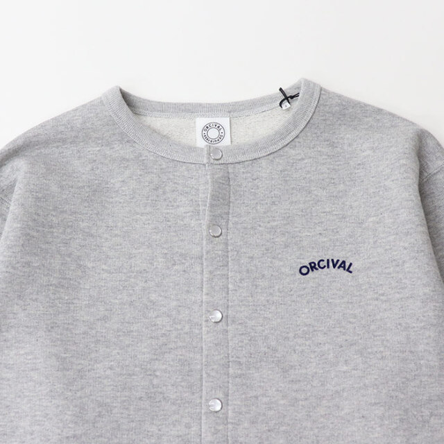 ORCIVAL | コットン裏毛 クルーネックカーディガン WOMEN OR-C0435 MAZ