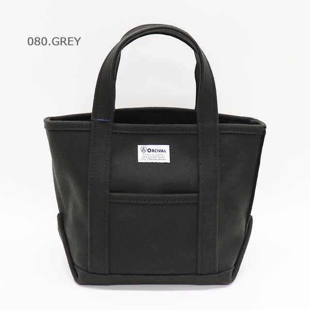 ORCIVAL オーシバル HEAVY MELTON TOTE BAG S OR-H0241HML/080.SLATE GREY