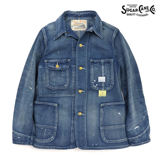 SUGAR CANE シュガーケーン 11オンス ブルーデニム ワークコート