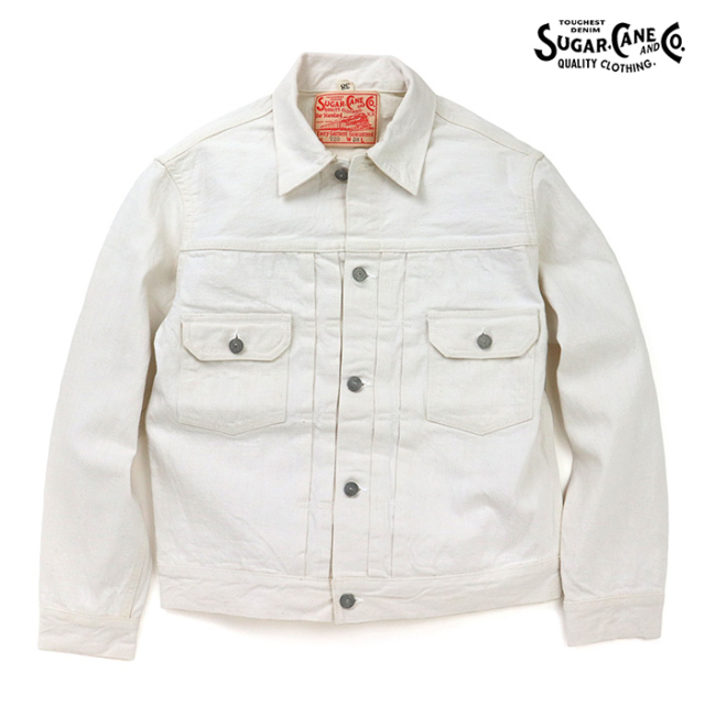SUGAR CANE,シュガーケーン,Gジャン,ホワイトデニムジャケット,SC15720
