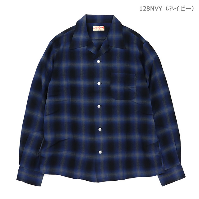 SUGAR CANE シュガーケーン シャツ RAYON OMBRE CHECK OPEN SHIRT レーヨン オンブレチェック オープン シャツ SC29120