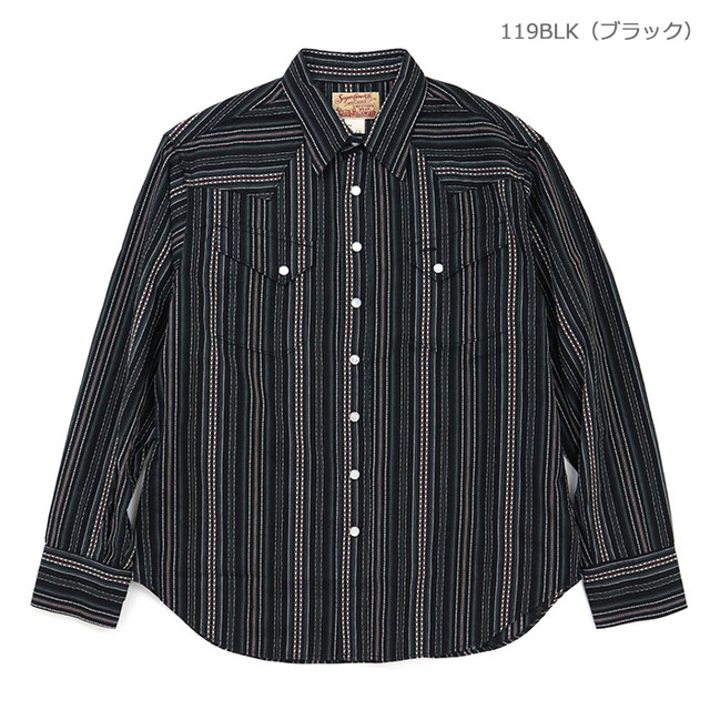 SUGAR CANE シュガーケーン シャツ INDIGO DOBBY WESTERN SHIRT インディゴ ドビー ウエスタンシャツ SC29685/119BLK（ブラック）