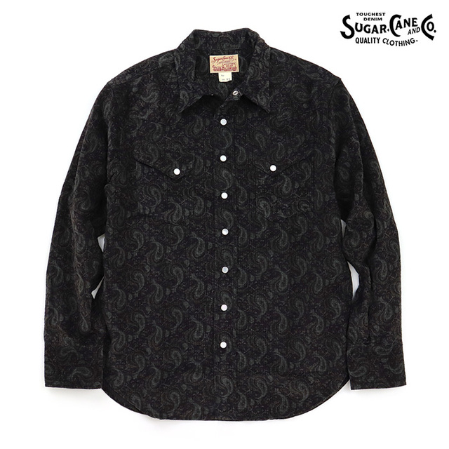 SUGAR CANE シュガーケーン シャツ PRINTED CORDUROY WESTERN SHIRT プリントコーデュロイ ウエスタンシャツ SC29786